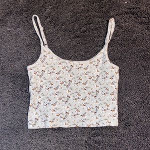 Hollister Floral green tank